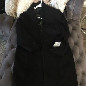 Polo black mens winter coat never been worn